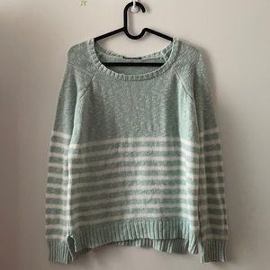 Knit striped sweatshirt